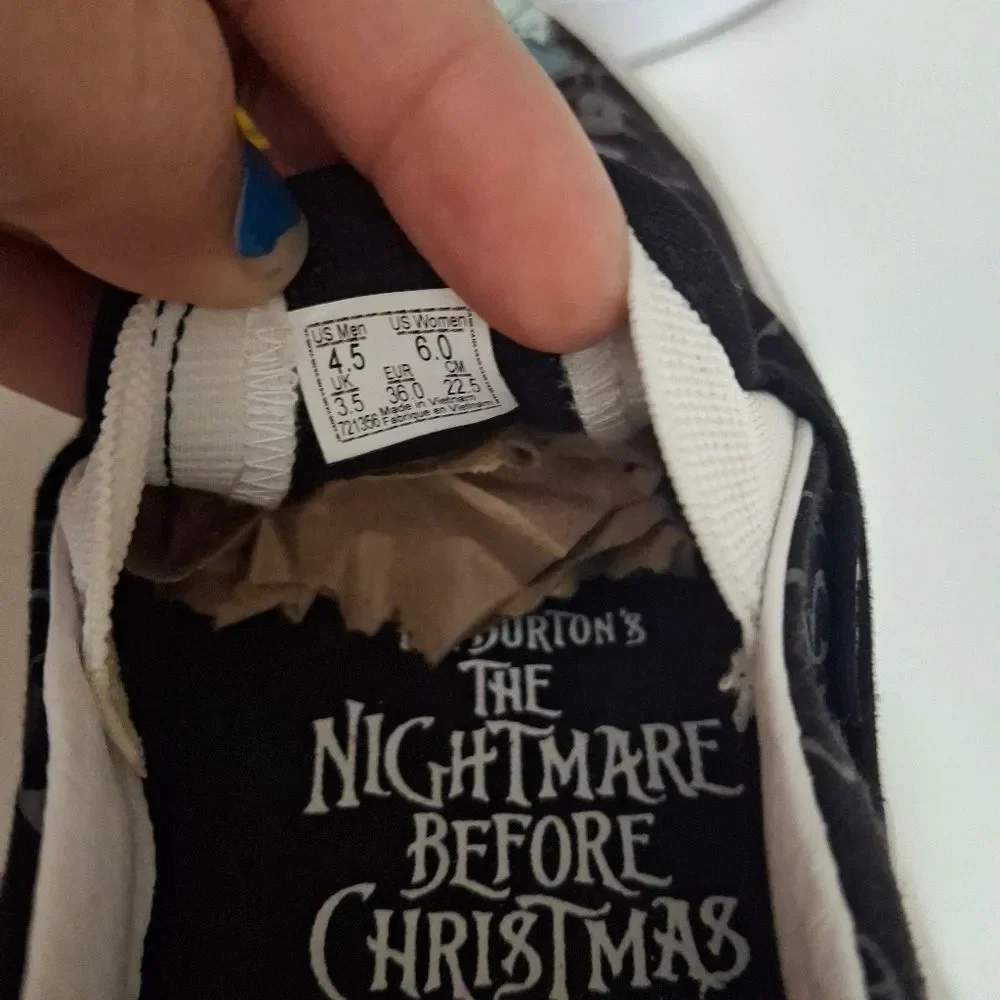 Nightmare Before Christmas VANS Shoes Jack & Sally Size 6